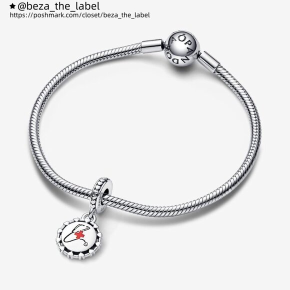 Pandora Stethoscope Engravable Dangle Charm - Picture 3 of 3